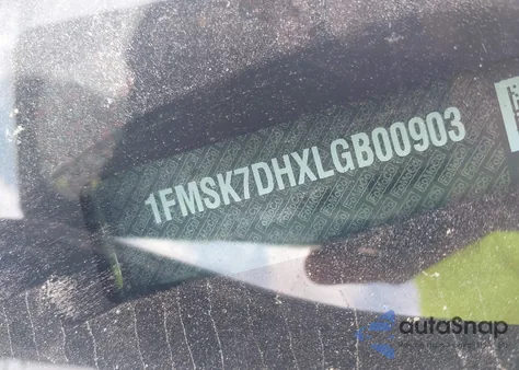 2020 Ford Explorer Xlt из США, поврежденный, VIN 1FMSK7DHXLGB00903